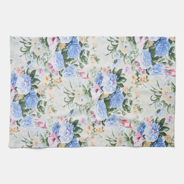 Blumenmuster Geschirrtuch (Horizontal)