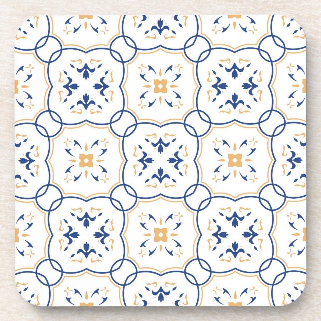 Blumenmuster Getränkeuntersetzer (Vorderseite)