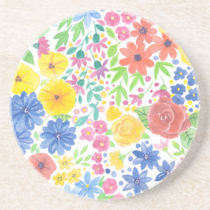 Blumenmuster Getränkeuntersetzer