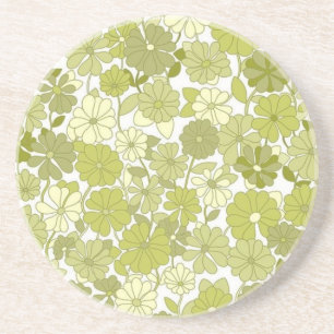 Blumenmuster Getränkeuntersetzer