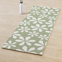 Blumenmuster Girly Sage Grüne botanische Blume