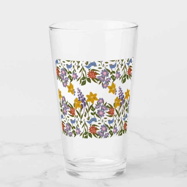 Blumenmuster Glas (Vorderseite)