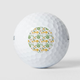 Blumenmuster Golfball