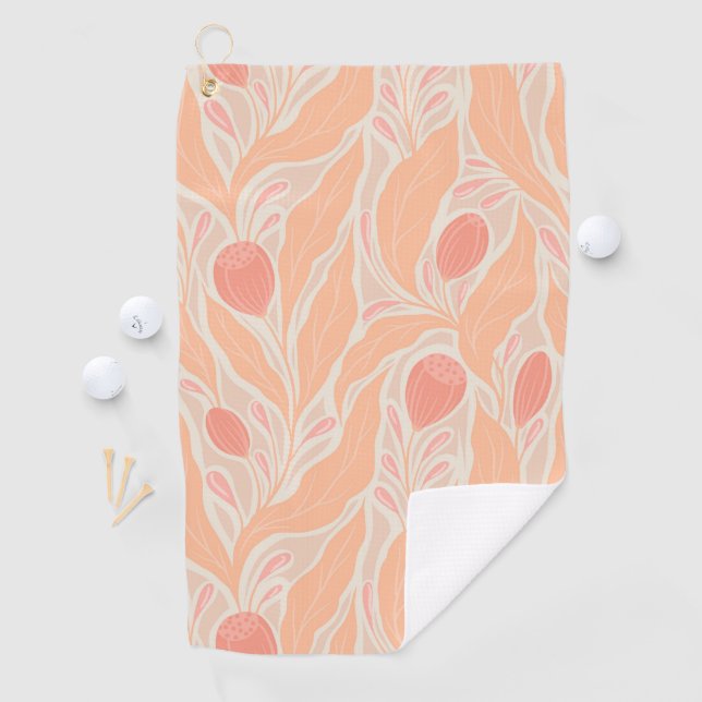 Blumenmuster Golfhandtuch (Insitu)