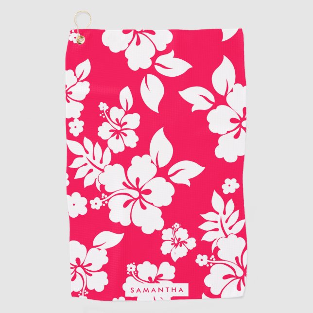 Blumenmuster Golfhandtuch (Vorderseite)