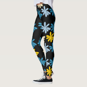 Blumenmuster Große Blume Leggings