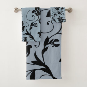 Blumenmuster-Handtuch Badhandtuch Set