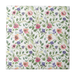 Blumenmuster Heliotrop Blumen Fliese