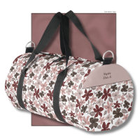 Blumenmuster Herbstfarben Text und Name