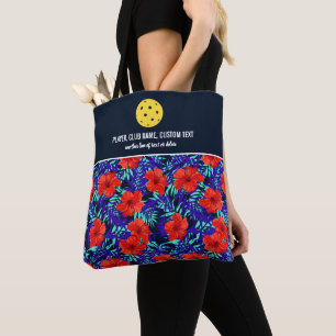 Blumenmuster-Hibiskus Print Custom Pickleball Padd Tasche