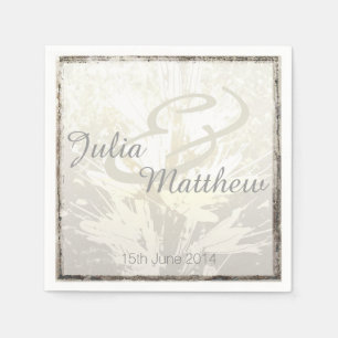 Blumenmuster Hochzeitseihen individuell anpassbare Serviette