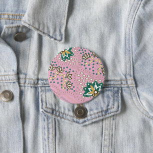 Blumenmuster-Homedekoration Button
