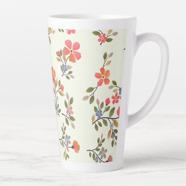 Blumenmuster-Hütte im Kernstil Milchtasse (Rechts)