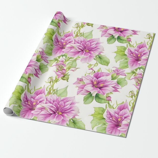 Blumenmuster I Lima Blume Geschenkpapier (Ungerollt)