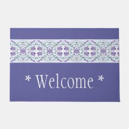 Blumenmuster im Detail Fußmatte