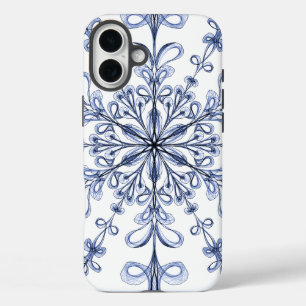 Blumenmuster im Jugendstil Cornflower Blue Design title_seo2