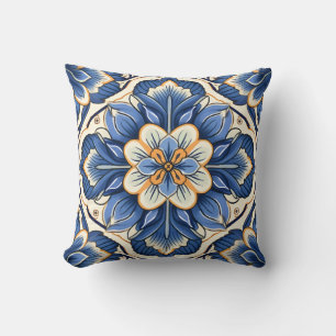 Blumenmuster im mediterranen Stil Kissen