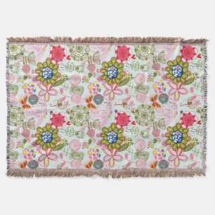 Blumenmuster im Retro-Stil 2 Decke