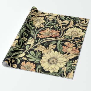 Blumenmuster im viktorianischen Stil Geschenkpapier