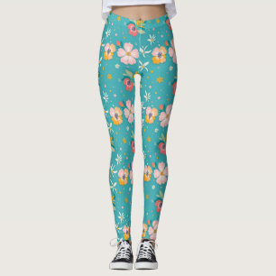 Blumenmuster in Pastellfarben Leggings