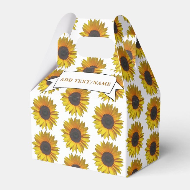 Blumenmuster-Individuelle Name Geschenkschachtel (Vorderseite)