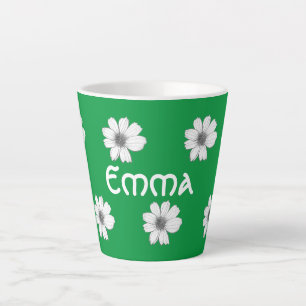 Blumenmuster Irischer grüner individuelle Name Milchtasse