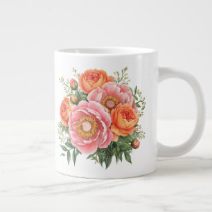 Blumenmuster Jumbo-Tasse