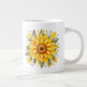 Blumenmuster Jumbo-Tasse