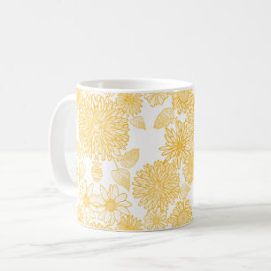 Blumenmuster Kaffeetasse