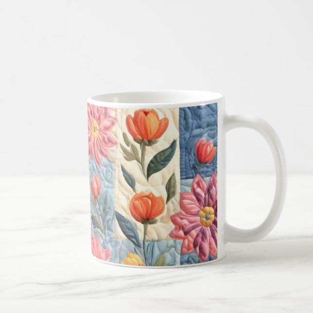 Blumenmuster Kaffeetasse (Rechts)