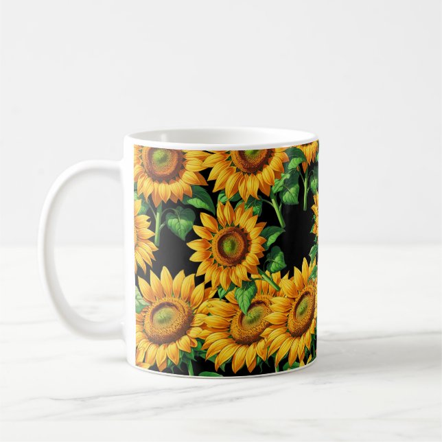 Blumenmuster Kaffeetasse (Links)