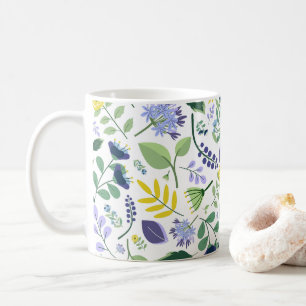Blumenmuster Kaffeetasse