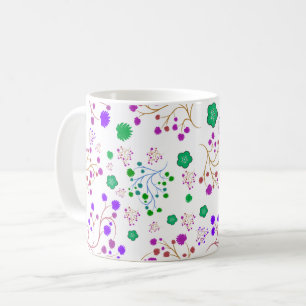 Blumenmuster Kaffeetasse