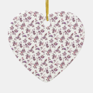 Blumenmuster Keramik Ornament