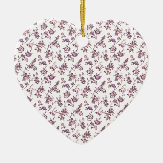 Blumenmuster Keramik Ornament (Vorne)