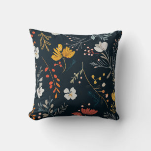 Blumenmuster Kissen