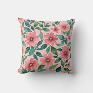 Blumenmuster Kissen