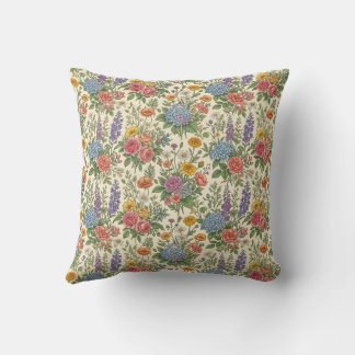 Blumenmuster Kissen