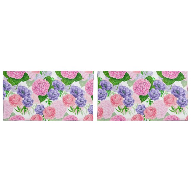 Blumenmuster Kissenbezug (Vorderseite-Set)