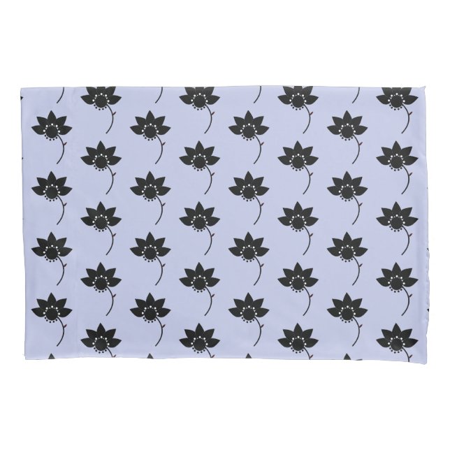 Blumenmuster Kissenbezug (Vorderseite)