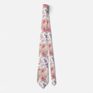 Blumenmuster Krawatte
