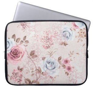 Blumenmuster Laptopschutzhülle