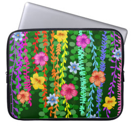 Blumenmuster Laptopschutzhülle
