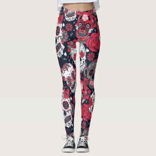 Blumenmuster Leggings