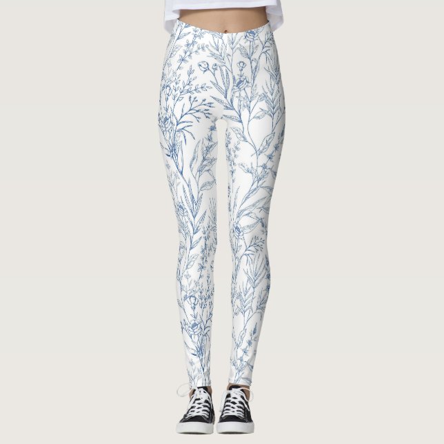Blumenmuster Leggings (Vorderseite)