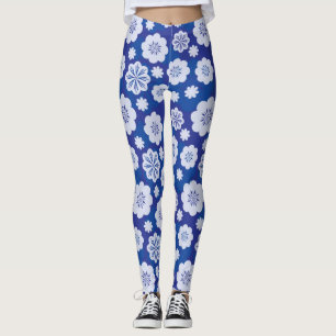 Blumenmuster Leggings