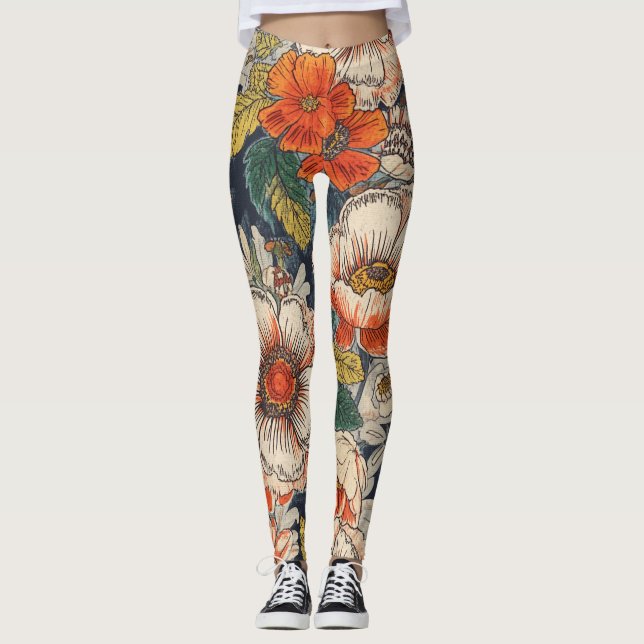 Blumenmuster  leggings (Vorderseite)