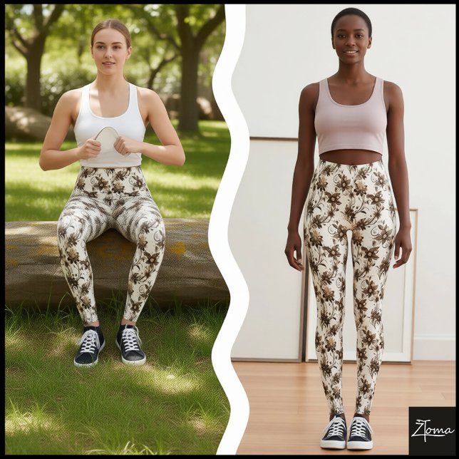 Blumenmuster Leggings (Von Creator hochgeladen)