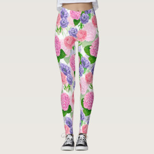 Blumenmuster Leggings