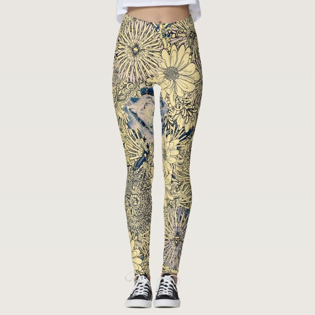 Blumenmuster  leggings (Vorderseite)